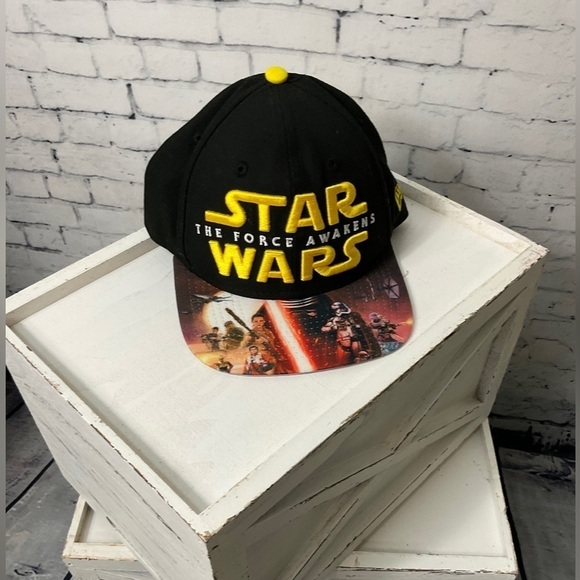 Era 9Fifty Mens Cap Star Wars The Force Awakens Black Print Snapback Trucker - Picture 6 of 12